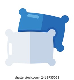 Creative design icon of pillows