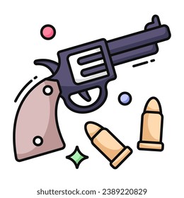 Icono de diseño creativo de pistola 