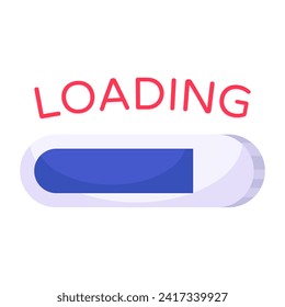 Ein kreatives Design-Symbol für Fortschrittsbalken

