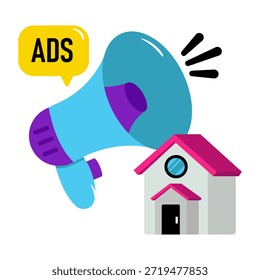 Icono de diseño creativo de la promoción de la propiedad