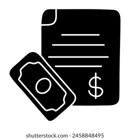 Creative design icon of receipt


