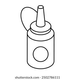 Creative design icon of sauce bottle