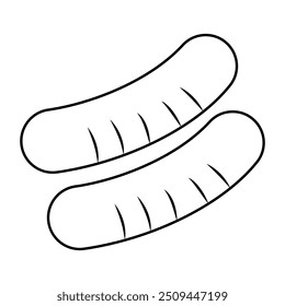 Kreatives Design-Symbol der Wurst