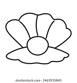 Creative design icon of scallop

