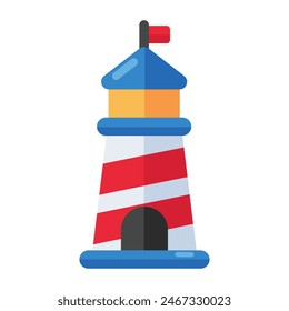 Creative design icon of sea tower