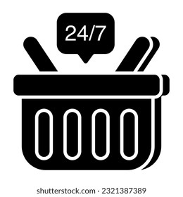 A creative design icon of shopping basket