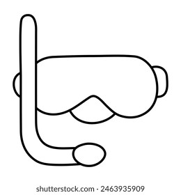 Creative design icon of snorkeling mask


