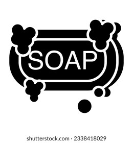 Un icono de diseño creativo de jabón disponible para descarga instantánea 