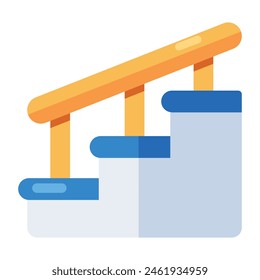 Creative design icon of stairs