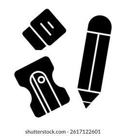 Creative design icon of stationary