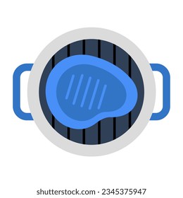 Kreatives Design-Symbol für Steak