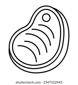 Kreatives Design-Symbol für Steak