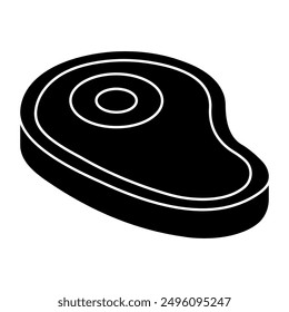Creative design icon of steak