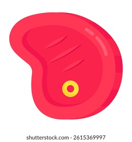 Creative design icon of steak