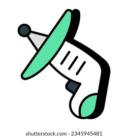 Creative design icon of stun gun 