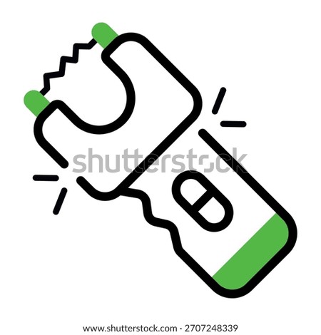 Creative design icon of stun gun 
