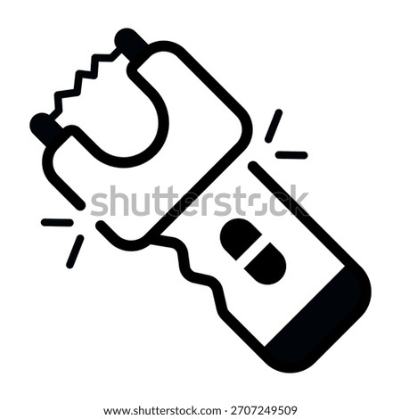 Creative design icon of stun gun 