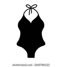 Creative design icon of swimsuit

