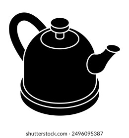 Creative design icon of teapot