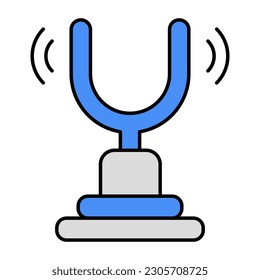 A creative design icon of tuning fork 