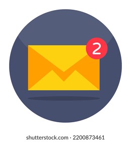Creative design icon of unread mail 