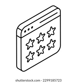 Kreatives Design-Symbol für Web-Bewertungen 