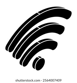Creative design icon of wifi signals