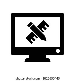 Creative Design Symbol.Interior,Stift (Vektorgrafik)