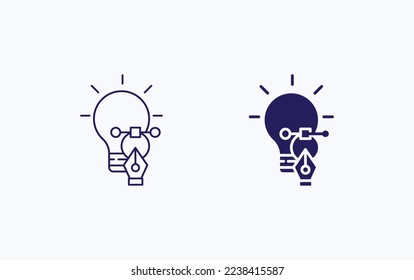 Creative Design idea illustration icon