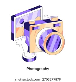 Una ilustración de diseño creativo de la Fotografía