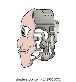 Creative design of imaginative robot head