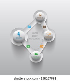 creative design infographic / vector web element / template for presentations