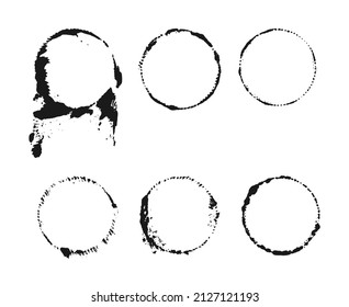 Creative design of ink circles set