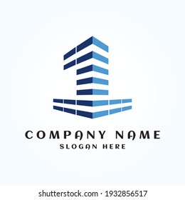 Creative design JL building logo