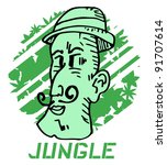 Creative design of Jungle icon
