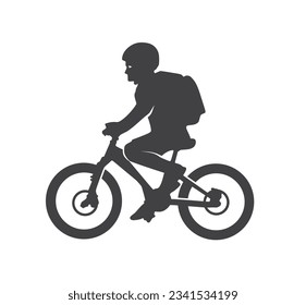 CREATIVE DESIGN OF KIDS RIDING BICYCLE