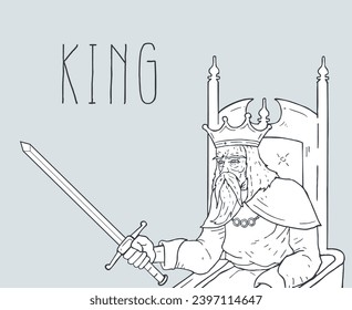 Creative design of king draw