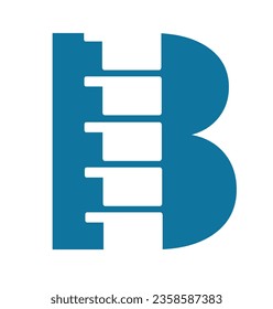 KREATIVES DESIGN VON SCHREIBEN B UND HINTERGRUND