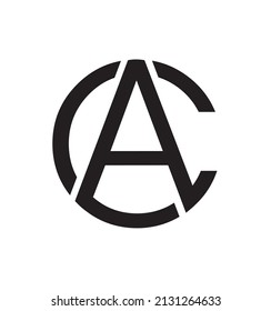 creative design of letter C and A