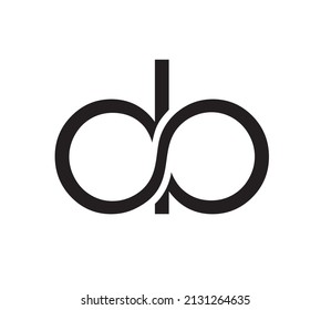 kreatives Design von Buchstaben d und b