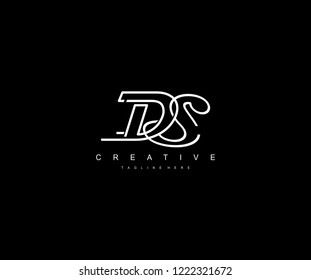 Creative Design Letter Ds Linked Vector Stock Vector (Royalty Free ...