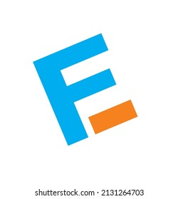 diseño creativo de las letras E y F