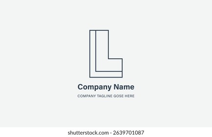 Creative design letter J,JL and l house logo