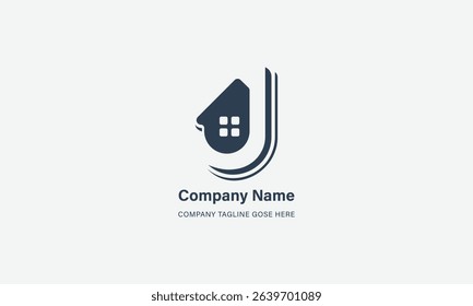 Creative design letter J,JL and l house logo