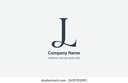 Creative design letter J,JL and l house logo