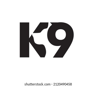 creative design of letter k and number 9