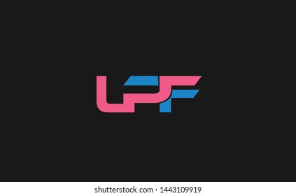 A creative design of letter L P and F