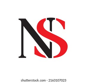 CREATIVE DESIGN OF LETTER N AND S