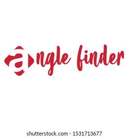 Creative design of A letter in square as company logo template