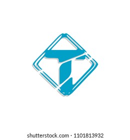 creative design letter T icon logotype symbol sign.modern flat style.vector